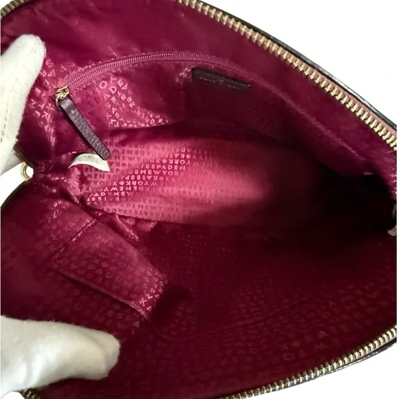 Authentic Kate Spade Plum Carli McCall Street Leather Satchel Crossbody! COA! - Picture 9 of 13